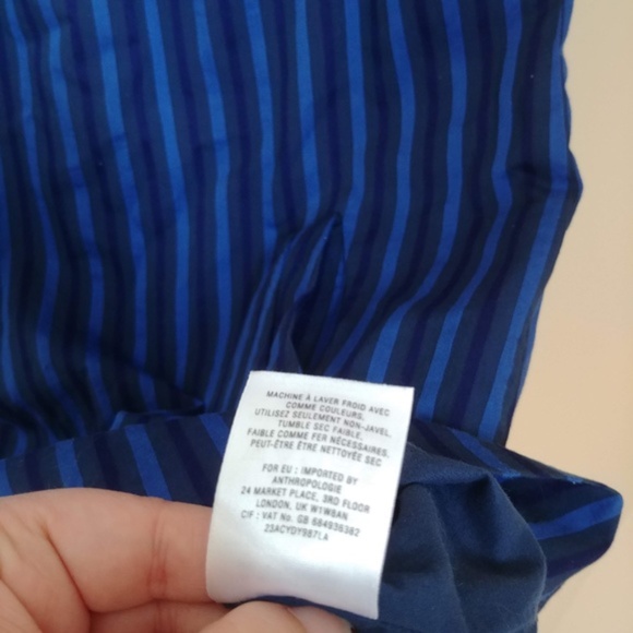 Anthropologie HD in Paris Blue Striped Shift Dress - Picture 11 of 11